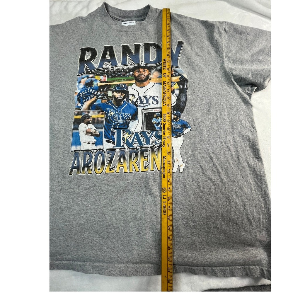 Tampa Bay Rays Randy Arozarena Mens 4XL GAME CHANGER Shirt Gray‎ - Picture 7 of 7